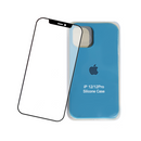 Combo Lámina de Vidrio 5D + Carcasa iPhone 12