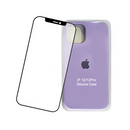 Combo Lámina de Vidrio 5D + Carcasa iPhone 12