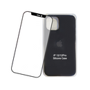 Combo Lámina de Vidrio 5D + Carcasa iPhone 12