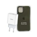 Combo Carcasa iPhone 12 / 12 Pro + Enchufe Tipo C Carga Rápida