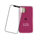 Combo Lámina de Vidrio 5D + Carcasa iPhone 12