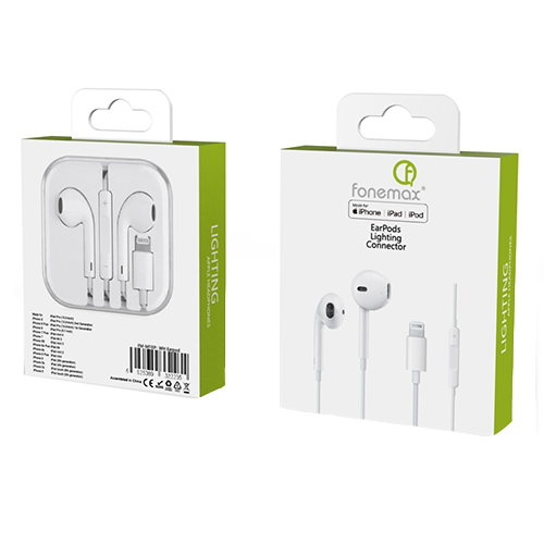 Audífonos Earpods Lightning Fonemax