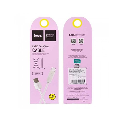 Cable Cargador USB Hoco Tipo C 1 Metro
