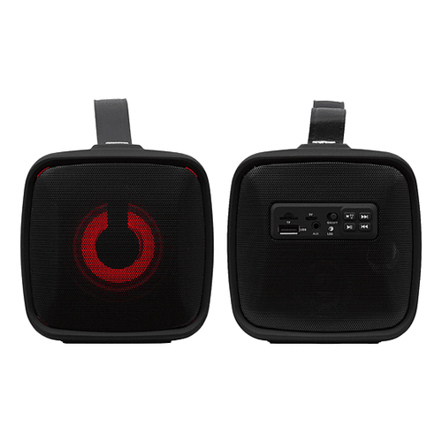 Parlante Karaoke Bazooka Bluetooth con Efecto de Luces FM USB SD Monster 530BK