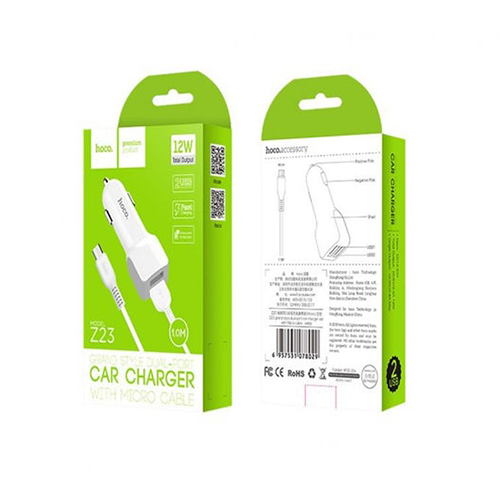 Cargador Auto Doble USB Hoco Z23