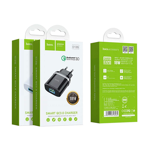 Enchufe Cargador Hoco C12Q 3.0A