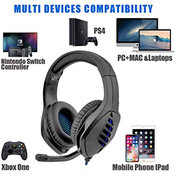 Audífonos para Gamer J1 Azul