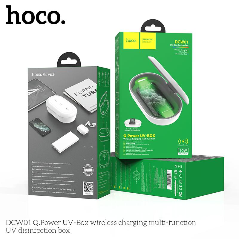 Cargador Inalámbrico Desinfectante y Aromatizador Hoco DCW01